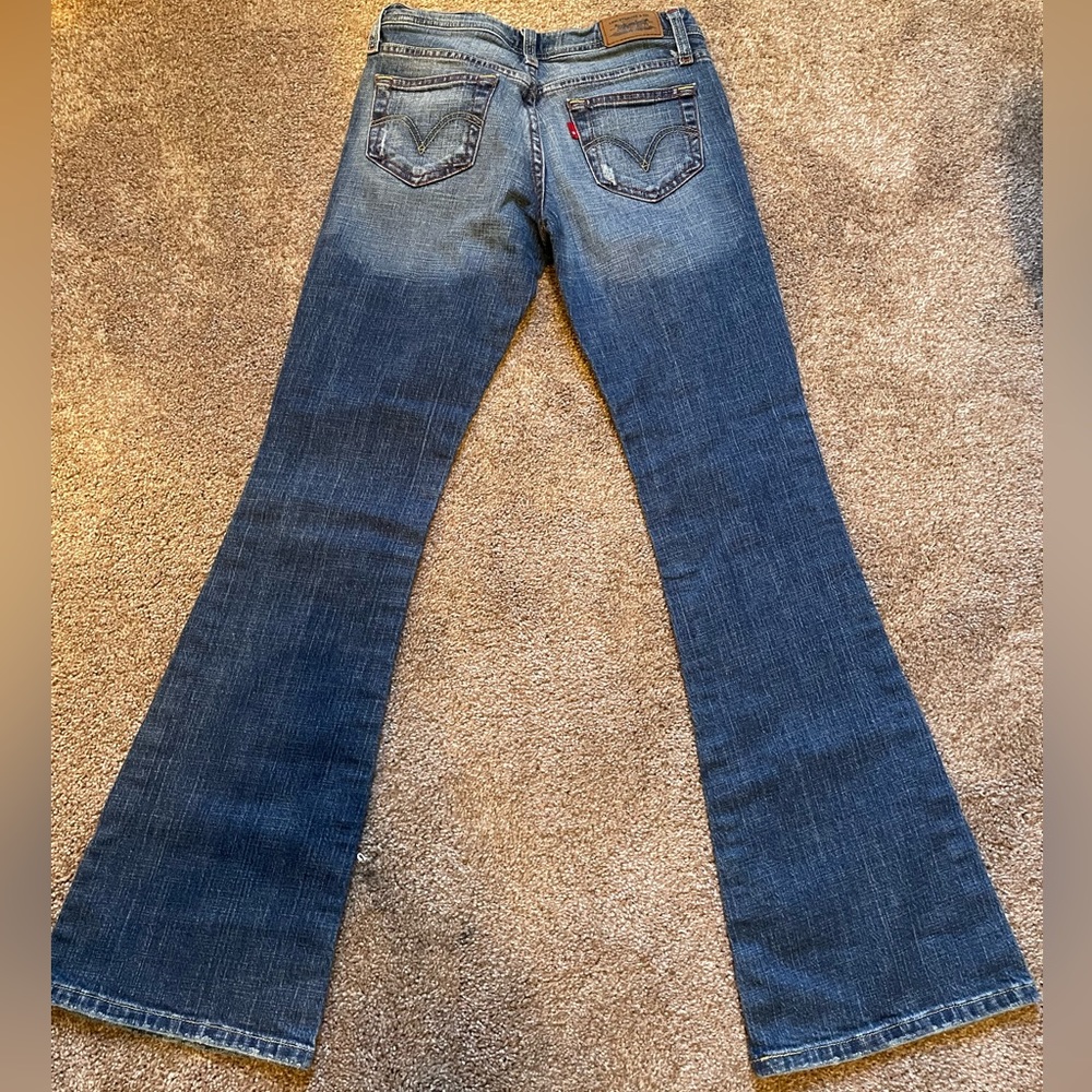 Juniors Levi Superlow  Bootcut 518 jeans size 1M